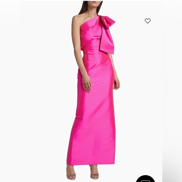 New Without Tags Sachin + Babi Bonnie Gown in Color Fuschsia. - Picture 9 of 12